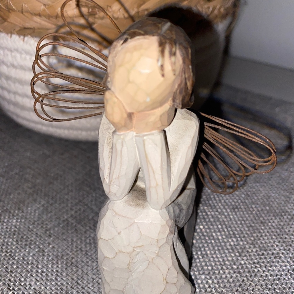 Willow Tree “Angel of Caring” wooden figure.